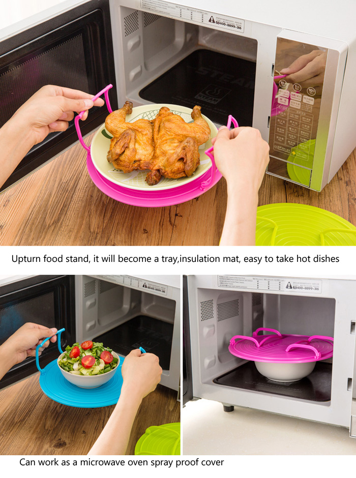 Multifunction Microwave Oven Steam Rack Double Layer Insulating Plate