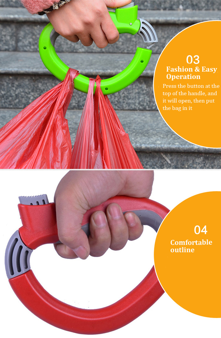 Shopping Grocery Bag Grip Labor-saving Bag Holder Carry Food Machine Handle