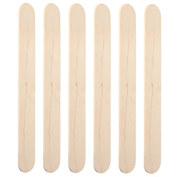 100PCS Wooden Wax Stick Manicure Medical Tongue Depressor Sticks
