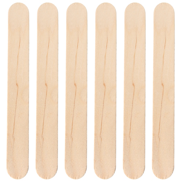100PCS Wooden Wax Stick Manicure Medical Tongue Depressor Sticks