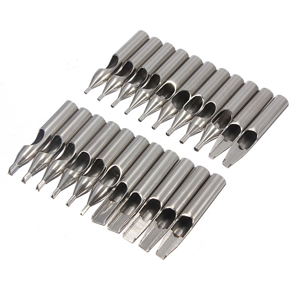 22Pcs Stainless Steel Tattoo Tips Nozzle for Needles Set Kit