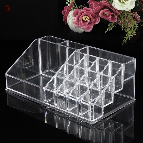 Acrylic Clear Container Make Up Case Cosmetic Storage Holder Organizer