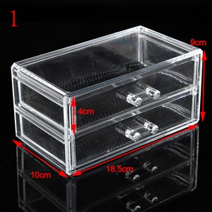 Acrylic Clear Container Make Up Case Cosmetic Storage Holder Organizer