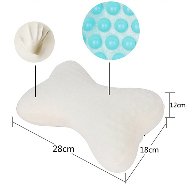 Gel Cooling Memory Foam Pillow Head Neck Cervical Protective Pillows Rest Pad 