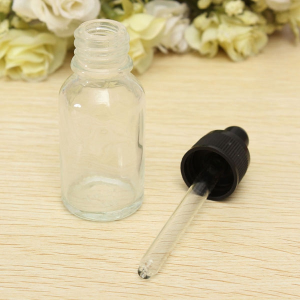 15ML Transparent Essential Oil Perfume Glass Dropper Bottle