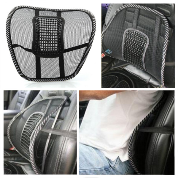 Mesh Seat Back Support Lumbar Cushion Position Correcter