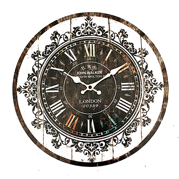Clock Masswerk Jahrgang Rustikale Schabig Wandkunst Clock