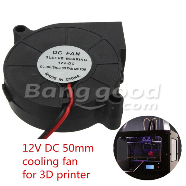 3D Printer 12V DC 50mm Blow Radial Cooling Fan 39