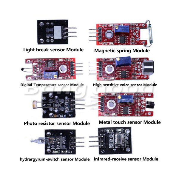 Geekcreit® 45 In 1 Sensor Module Board Kit Upgrade Version For Arduino Plastic Bag Package 13