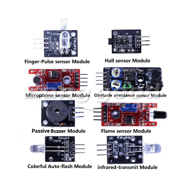 Geekcreit® 45 In 1 Sensor Module Board Kit Upgrade Version For Arduino Plastic Bag Package 15