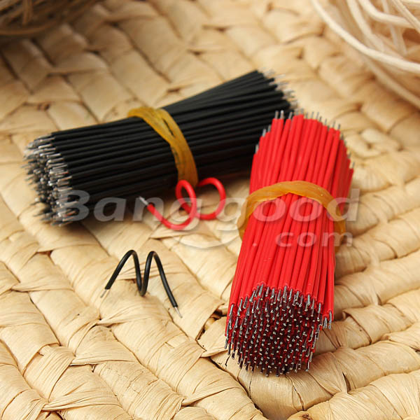 400pcs 6cm Breadboard Jumper Cable Dupont Wire Electronic Wires Black Red Color 20