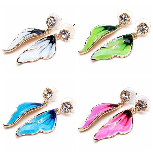 Butterfly Crystal Necklace Earrings