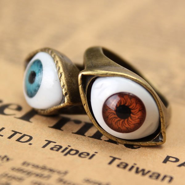 Bronze Evil Eye Ring