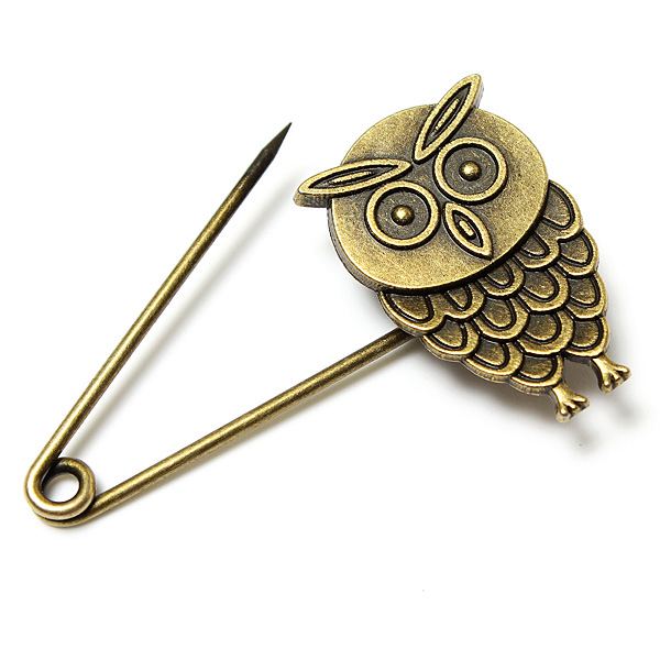 Owl Angel Costume Pin Brooch