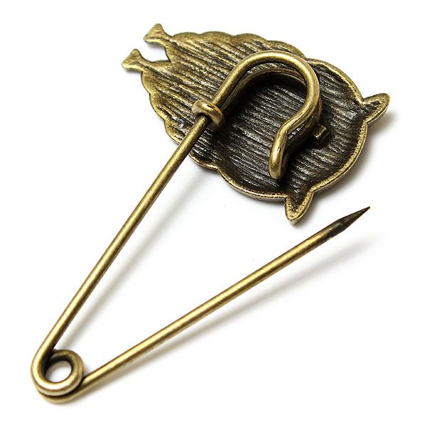 Vintage Bronze Pin Brooch