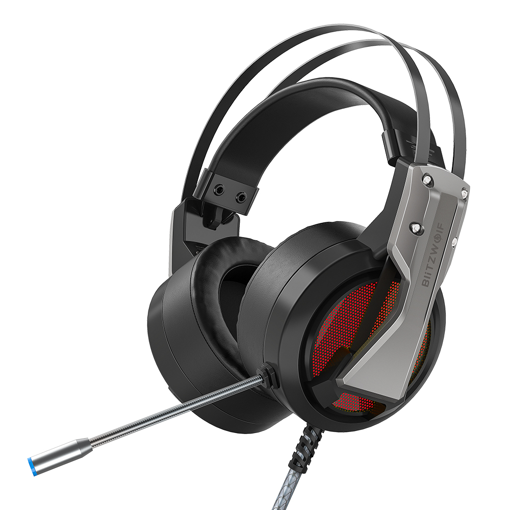 Στα 11.47€ από αποθήκη Γαλλίας | BlitzWolf BW GH1 Gaming Headphone 7.1 Surround Sound Bass RGB Game Headset with Mic for Computer PC PS3 or 4 Gamer