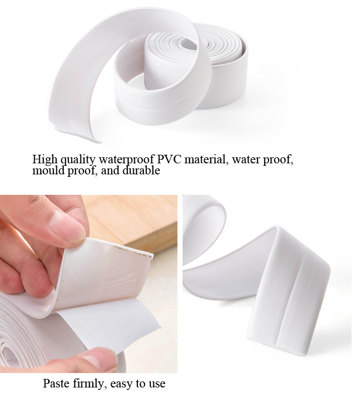 Kitchen Bathroom Wall Sealing Tape Waterproof Mould Proof Adhesive Tape