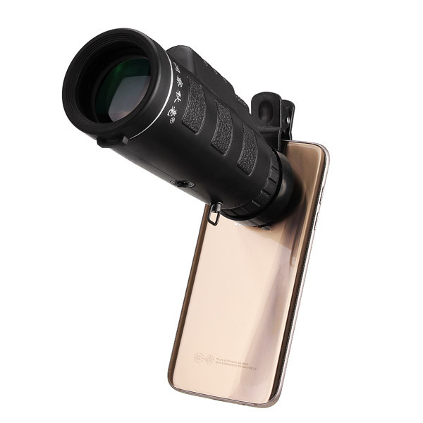 Universal 10x40 Hiking Lens Monocular+Phone Clip For Phone