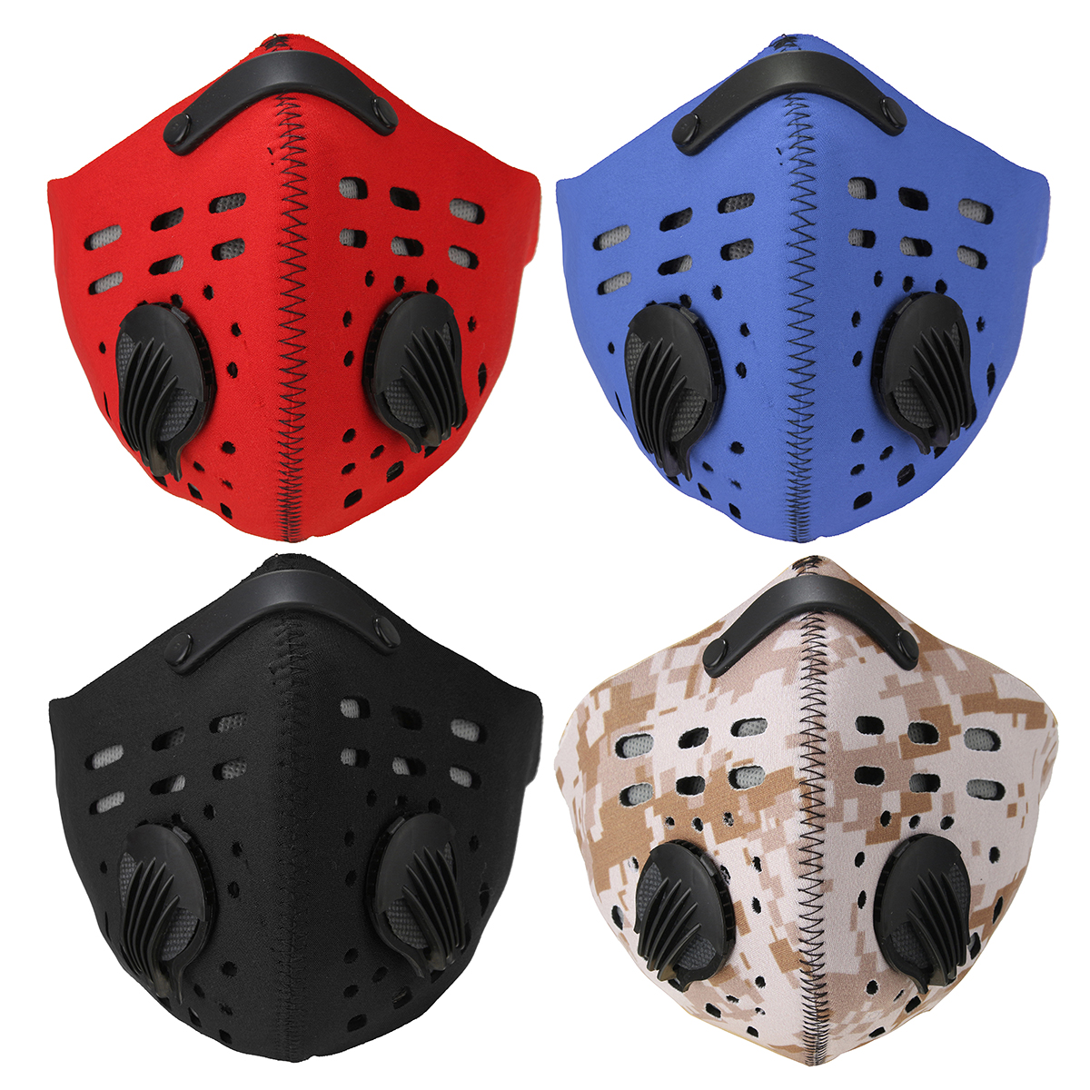 4 Colors Dustproof Half Face Mask Filter
