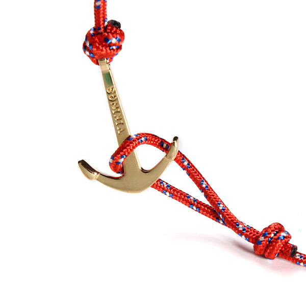 Gold Anchor Bracelet, Multilayer Umbrella Rope Bracelet