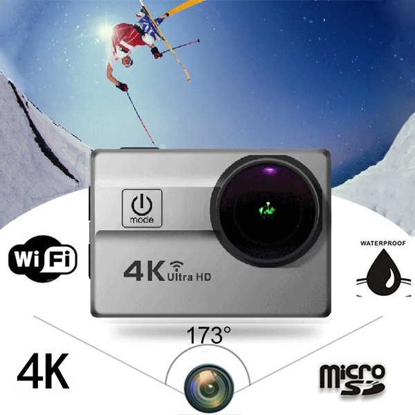 25mm 173° Ultra-wide Lens Mini 4K Sports Camera 