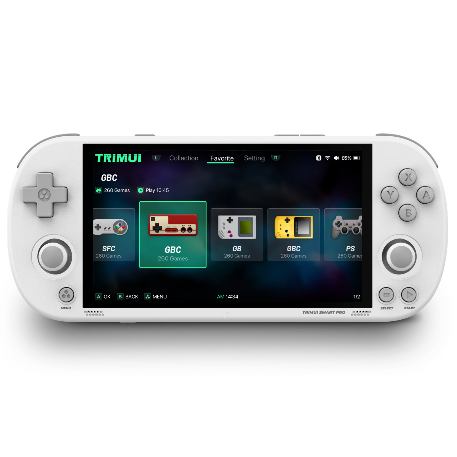 HANHIBR Trimui Smart Pro 4.96Inch IPS Screen Handheld Game Console 128GB