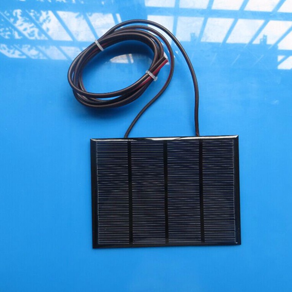 12V 1.5W Mini Solar Panel Small cell Module Epoxy Charger With 1M Welding Wire 8
