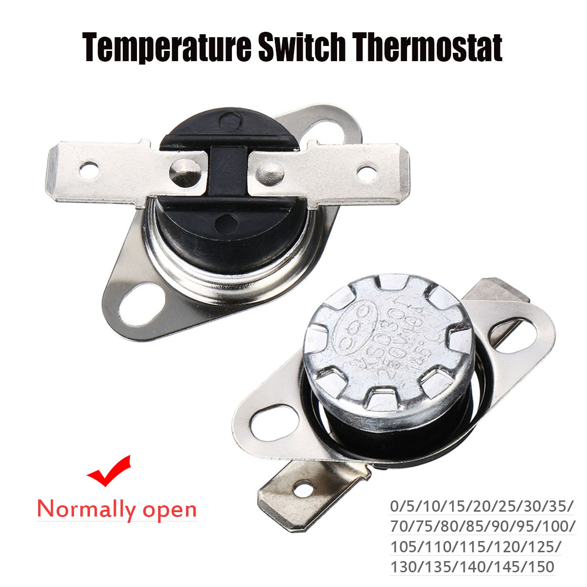 10x Temperature Controlled Switch Thermostat 105°C N.C KSD301 Normal Close 10A 