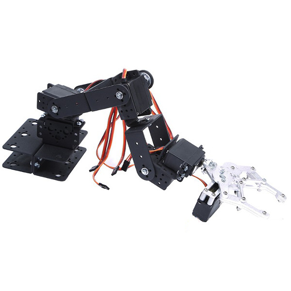 DIY 6 DOF 3D Rotating Mechanical Robot Arm Kit For Smart Car 12