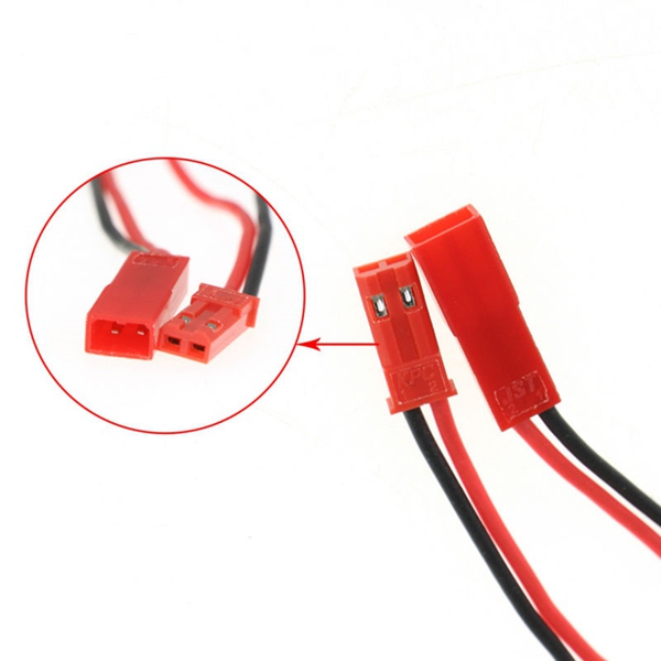 5Pcs DIY JST Male Female Connector Plug with Cables for RC LIPO Battery FPV Drone Quadcopter - Photo: 2