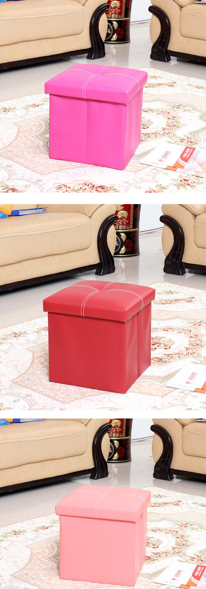 Multifunctional Folding Storage Chair Box Shoes Toys Storage Chair Home Furniture