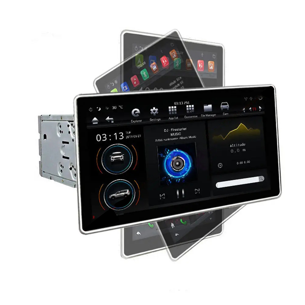 PX6 12.8 Inch for Android 8.1 Car Stereo Radio 180 Degree Rotable IPS Touch Screen 4G+32G GPS WIFI 3G 4G FM AM Support Vehicle Balance Detection - 4G+32G