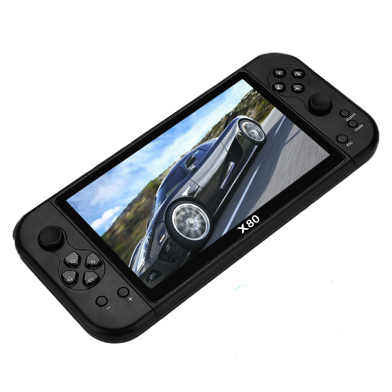 X80 7-inch HD Large Screen Portable Game Console 16G+32G Multi-function Nostalgia Classic Handheld Game Console