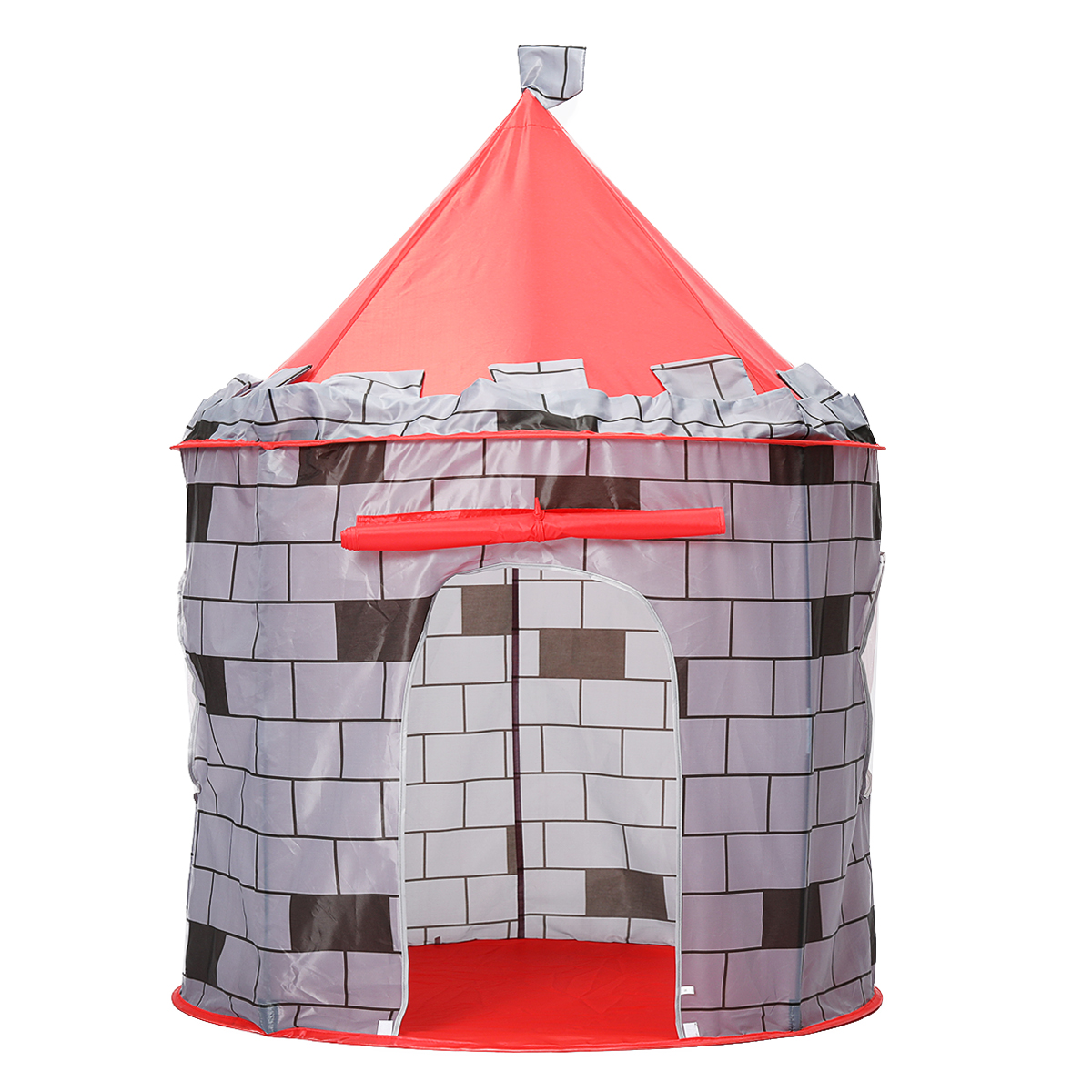 Knight Themed Folding Castle Pops Up Tent Play Toys for Kids Indoor Outdoor Playhouse Gift - Photo: 7