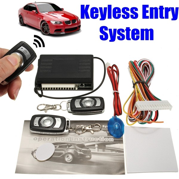 Car Keyless Entry System CK009-043 Remote Central Control Door Locking Kit 2 Controllers