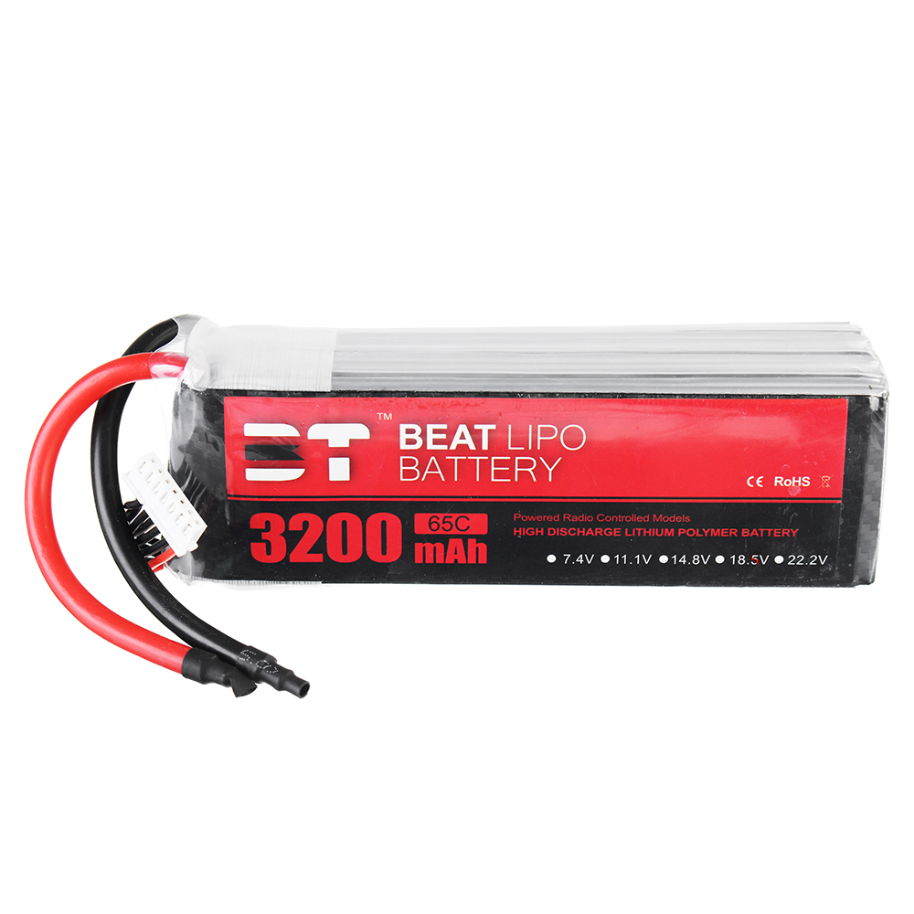 BT BEAT 22.2V 3200mAh 65C 6S Lipo Battery Without Plug With Battery Strap for RC Racing Drone - Photo: 2