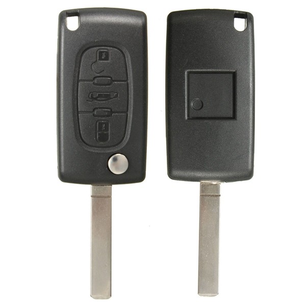 Remote Key ID46 Battery VA2 433MHz Transponder Chip For Peugeot/Citrpen 3 Button