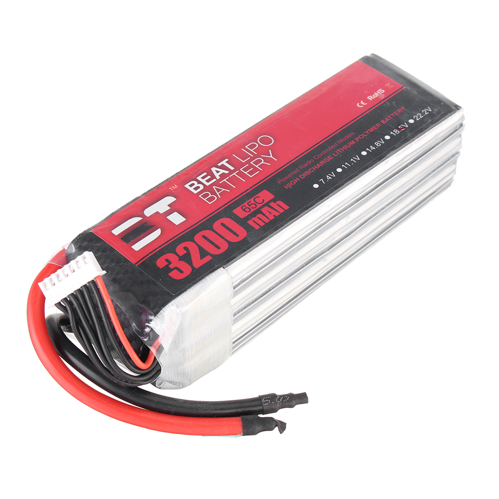 BT BEAT 22.2V 3200mAh 65C 6S Lipo Battery Without Plug With Battery Strap for RC Racing Drone - Photo: 6