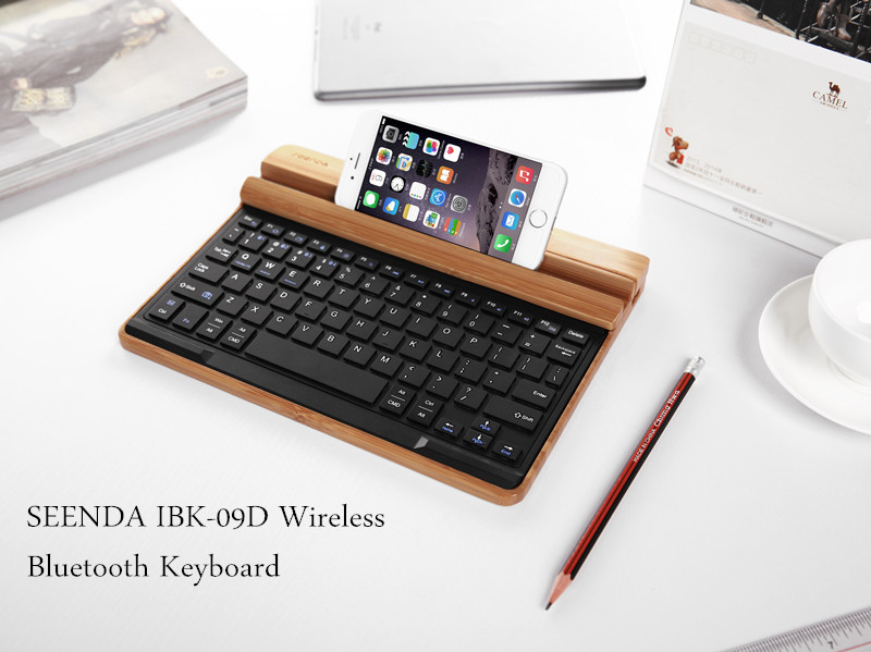 SEENDA IBK-09D Universal Wireless Bluetooth Keyboard With Mobile/Table Stand Holder