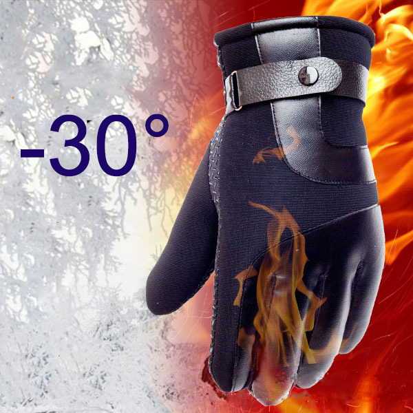 -30°Winter Outdoor Thickened Warm Gloves Windproof