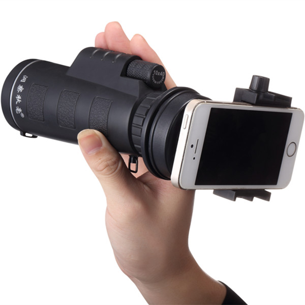 Universal 10x40 Camera Lens Monocular+Phone Holder