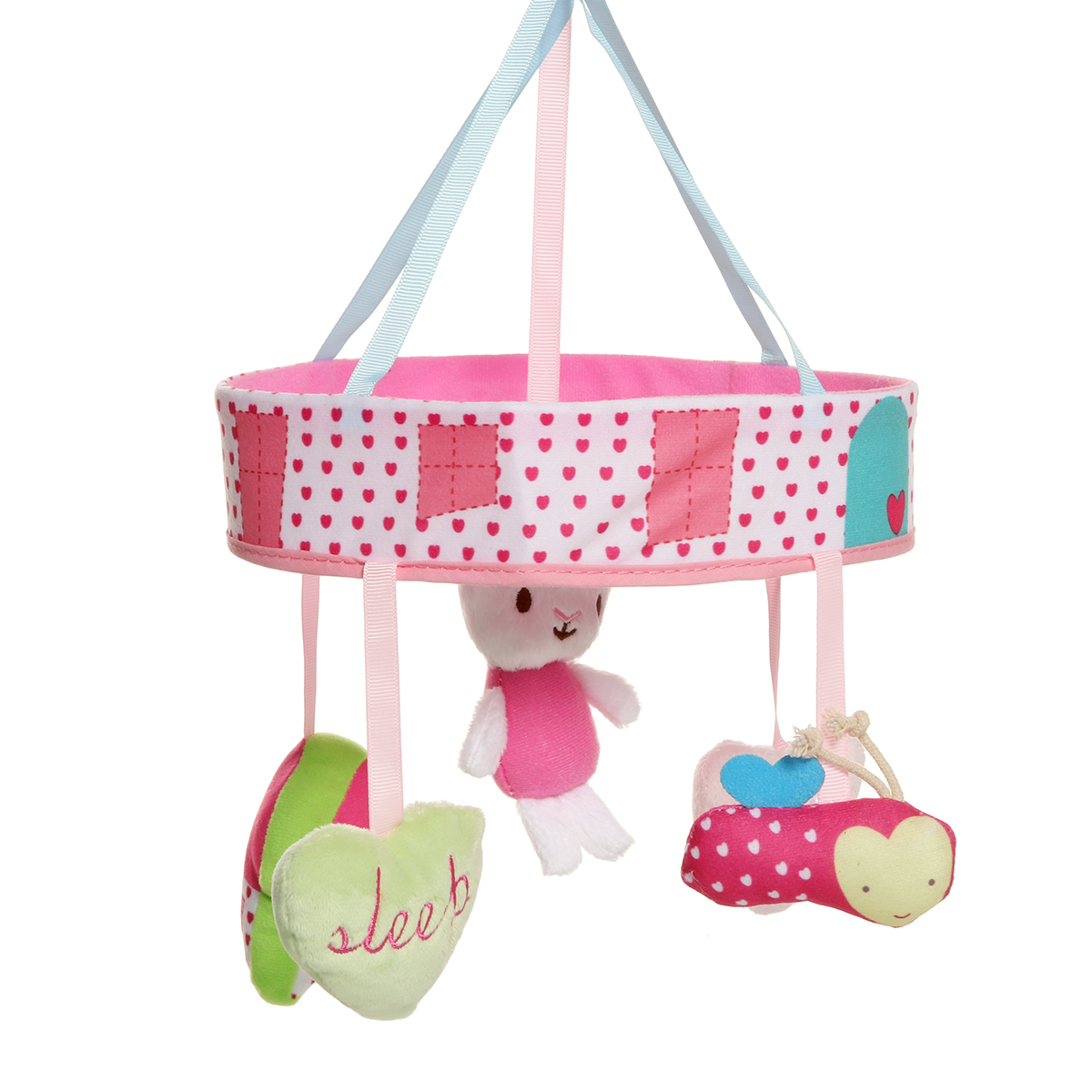 Cute Pink Music Rotating Bed Bell Baby Accompany Sleep To Appease Emotions Baby Educational Toys - Photo: 8