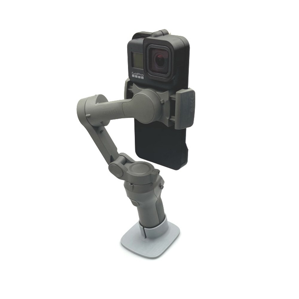 3D pPrinted Plastic Adapter Mounting Bracket for DJI OSMO MOBILE 3 Gimbal To Hero 8 Black FPV Camera - Photo: 4