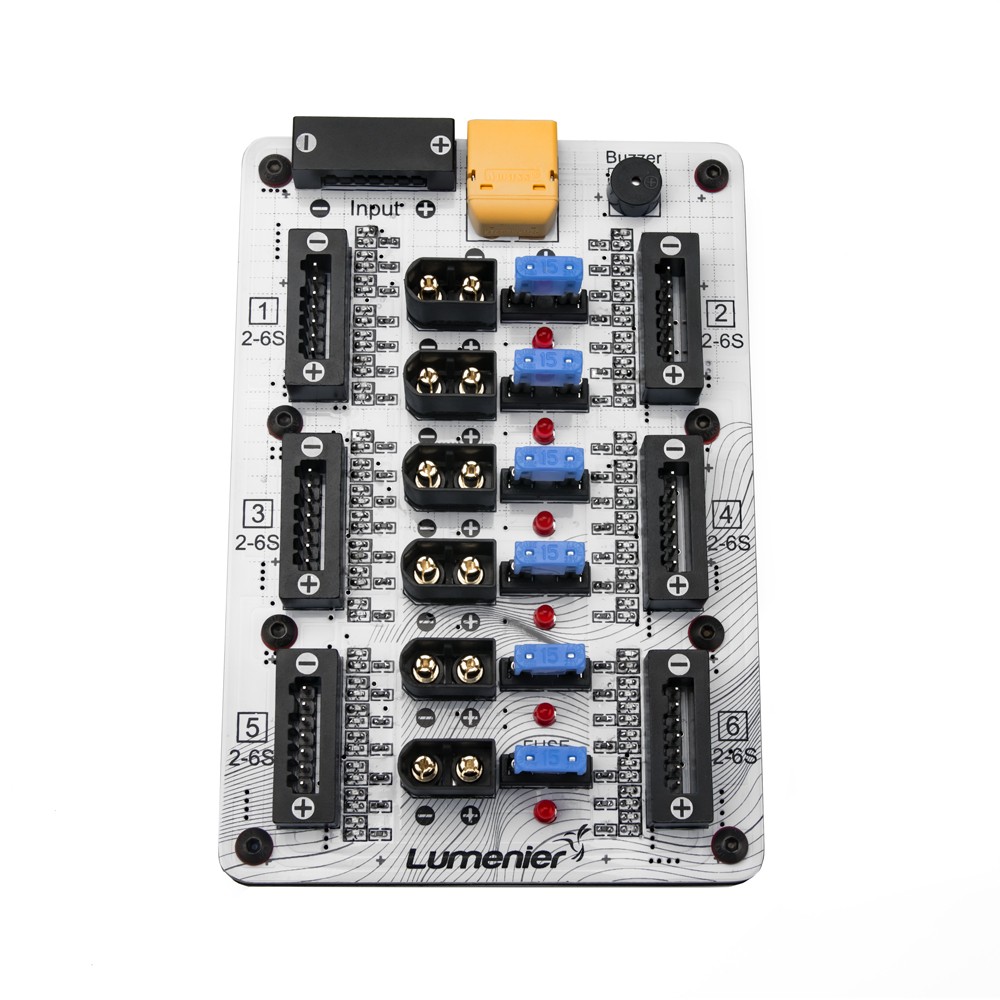 Lumenier ParaGuard XT60 6 Port Safe Parallel Charging Board for 1-6S Lipo Battery - Photo: 3