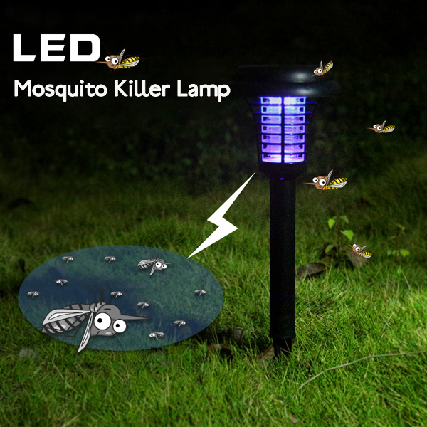 Garden Solar Power LED Mosquito Killer Lamp