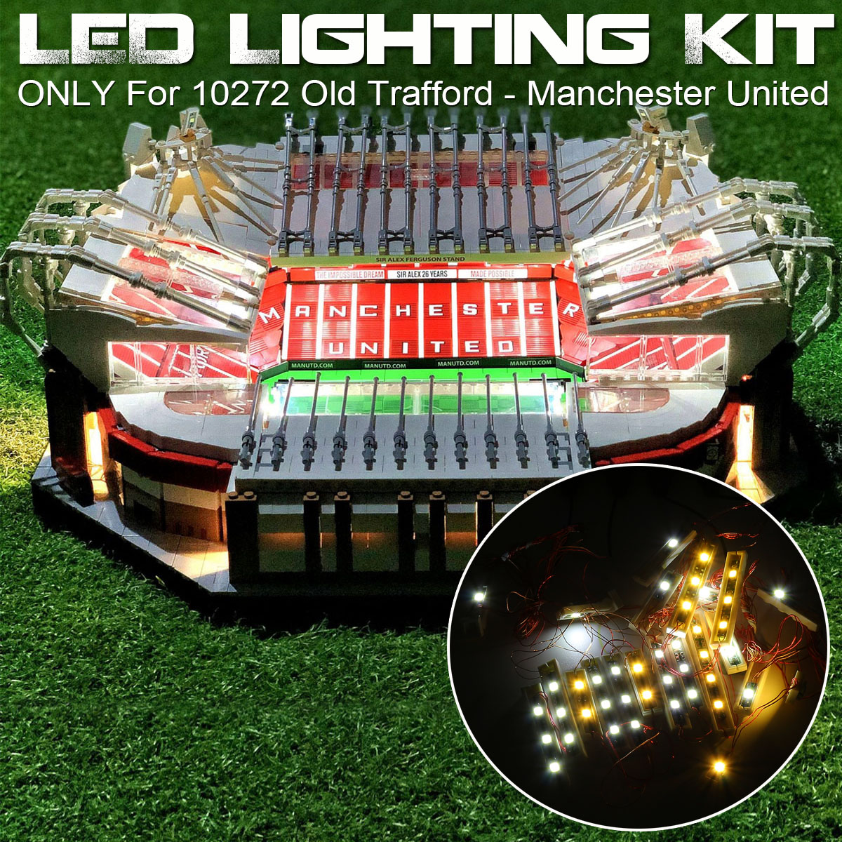 USB LED Light Kit Fit For LEGO 10272 Old Trafford United Stadium Bricks Toy