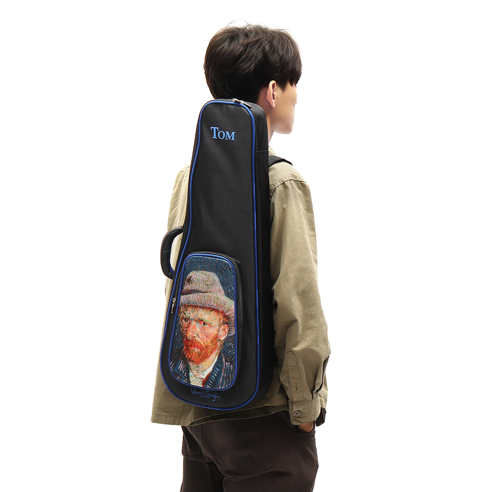 Tom 23 Inch Van Gogh Series Ukulele Backpack Handbag - Photo: 2