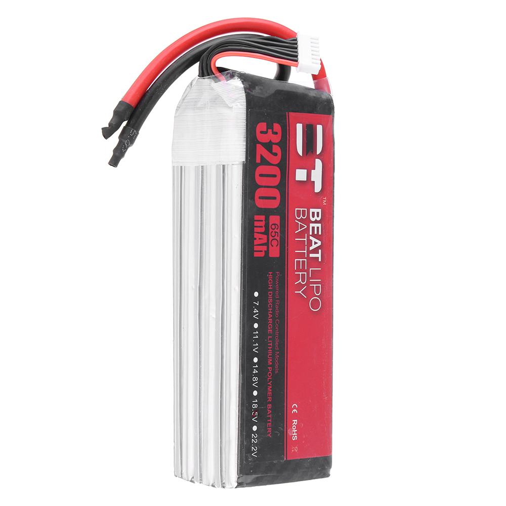 BT BEAT 22.2V 3200mAh 65C 6S Lipo Battery Without Plug With Battery Strap for RC Racing Drone - Photo: 8