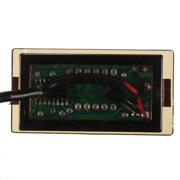 12-24V LED Digital Display Voltage Voltmeter Panel Motorcycle Blue Red Green