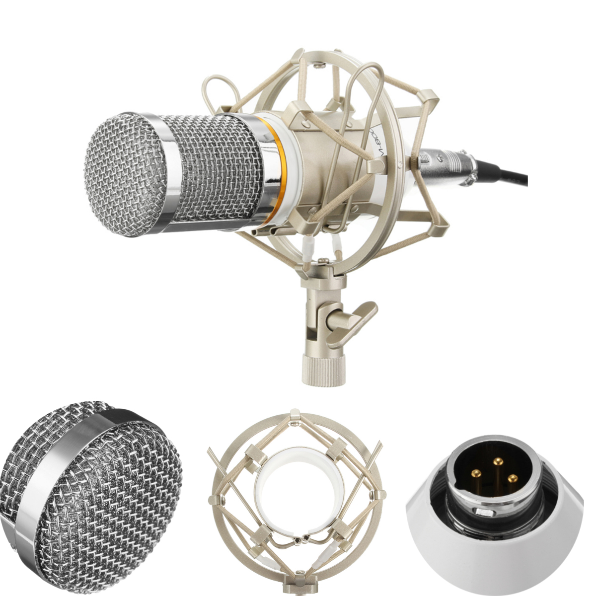 BM800 Studio Condenser Microphone Deskt Pro Audio Sound Pickup Recording Mic - Photo: 5